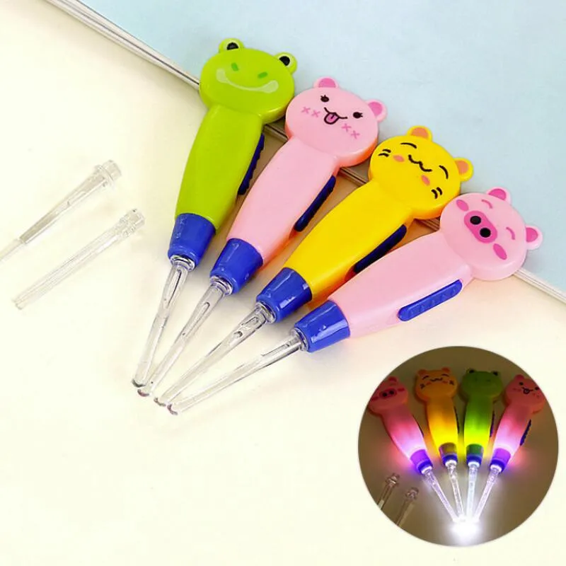 

Earwax With Light Spoon LED Cartoon Baby Care Ears Spoon Digging Luminous Dig Ear-picker Product Child Cleaning Tool