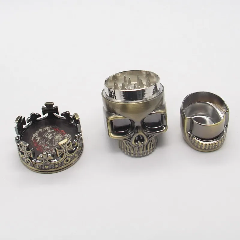 Plastic Skull Herb Tobacco Grinder Crusher herb grinder tobacco grinder manual spice grinder