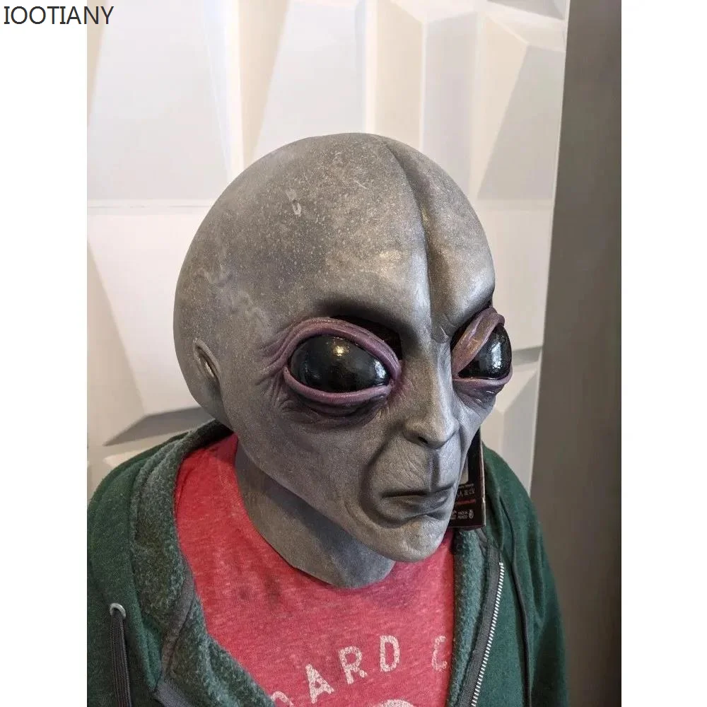 

Latex Masks Cosplay Horror Ufo Alien Skull Mask Costumes Helmet Halloween Carnival Dress Up Party Masquerade Ball Costume Props