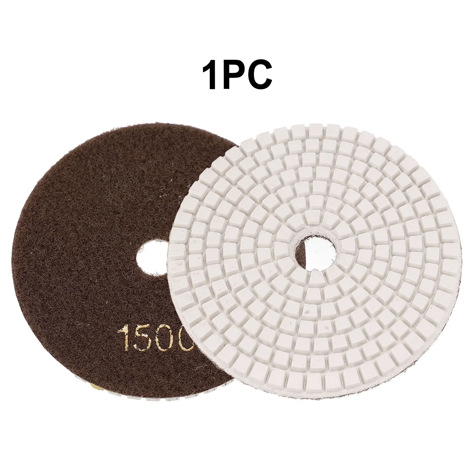 4-Inch Diamond Polishing Pads for Wet/Dry Sanding and Grinding - Granite, Stone, Concrete, Marble - 100mm Hook & Loop Backed