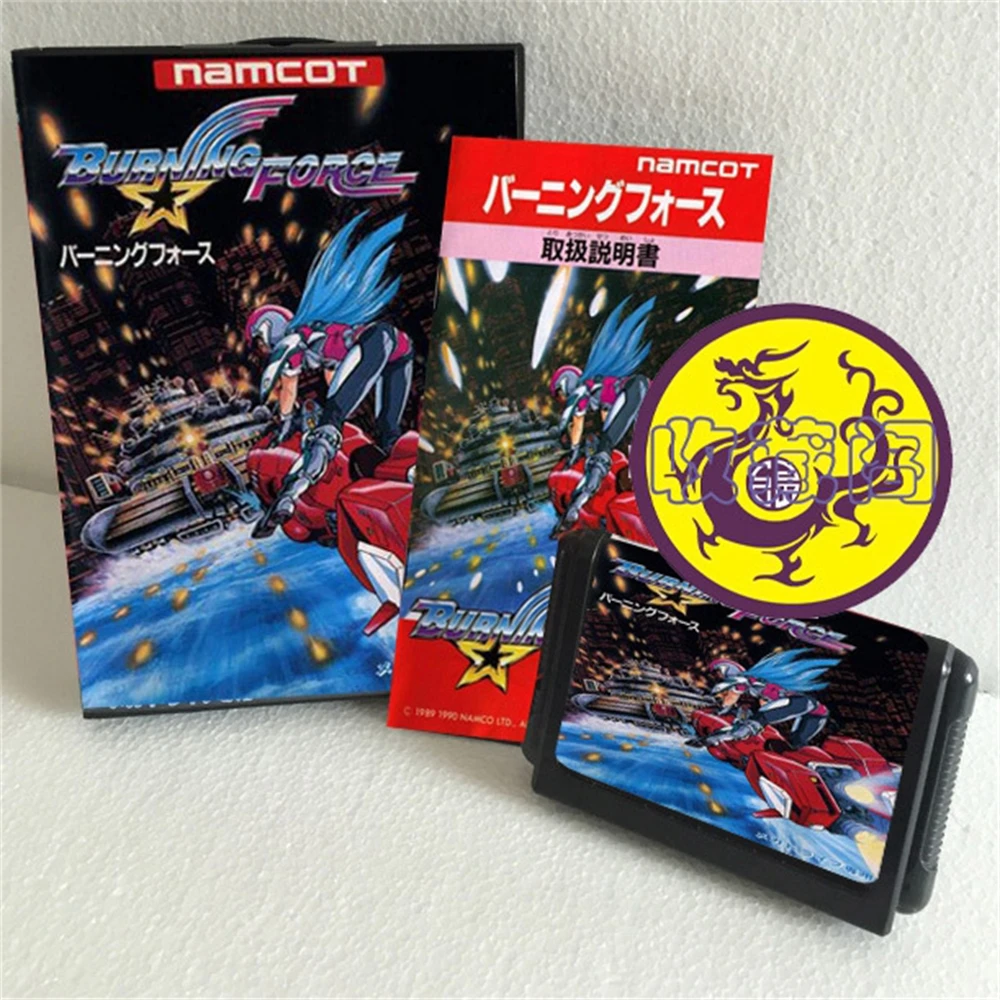 

Игра-карточка burn Force JP 16bit MD с розничной коробкой и руководством для Sega Mega Drive/ Genesis