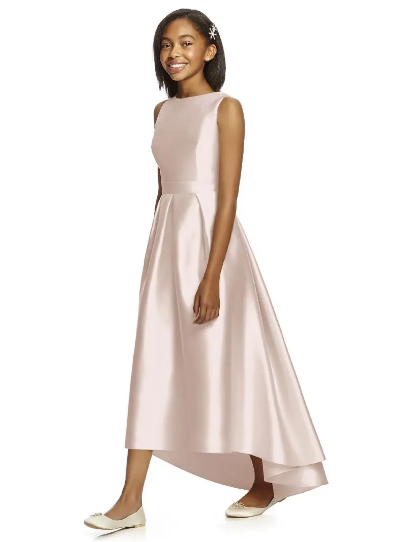 Vestidos Boho Para Damas De Honor Junior Con Falda Cascada Musgo main image 1
