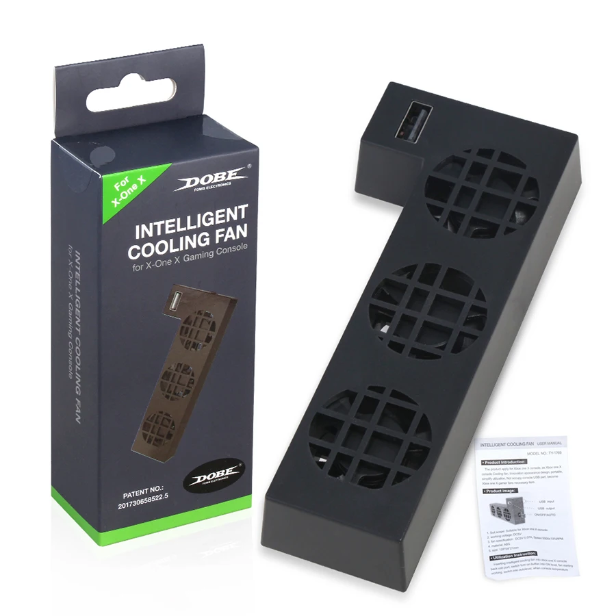 NEW Cooling Fan Cooler Control for X Box Xbox One X Console Controller USB Gadget DC 5V Ventilator Refrigerator Ventilador Fan