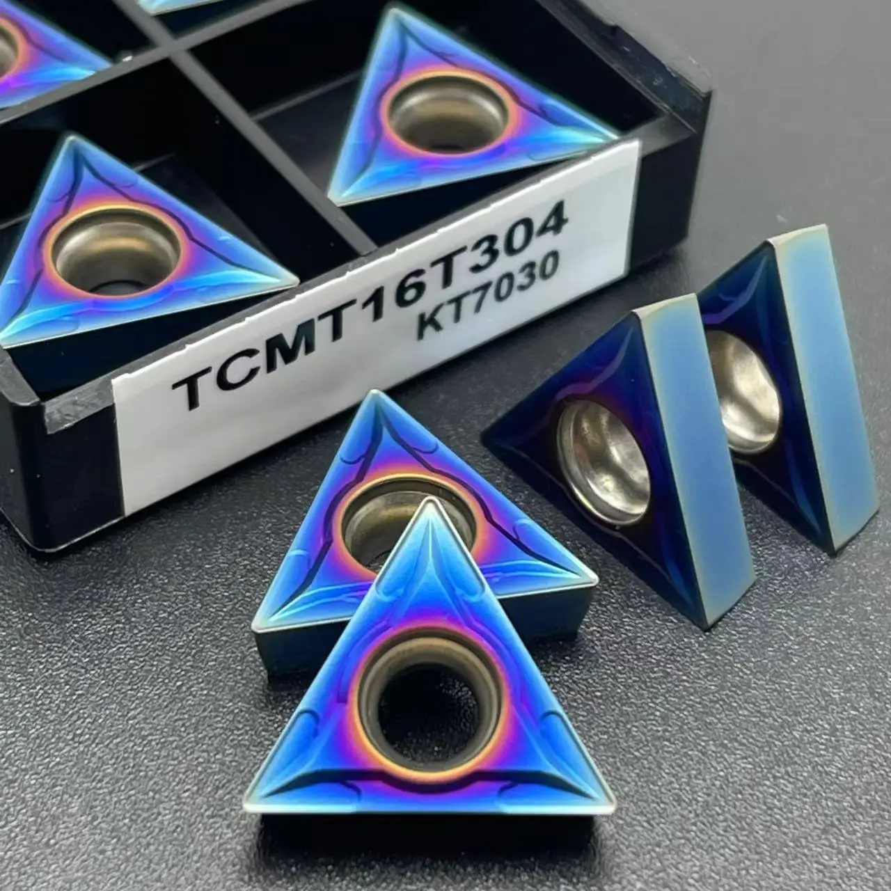 Nano Blue TCMT16T304 TCMT16T308 TCMT110204 TCMT110208 CNC Hardmetal Turning Tool for Quenching Stainless Steel Parts carbide turning blade