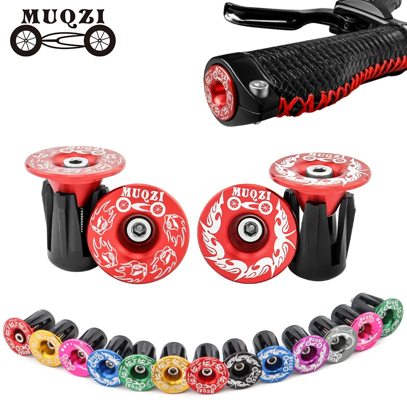 Bike Handlebar Plugs bicycle accessories bike handlebar plugs MUQZI Bike Handlebar End Plugs MTB Handlebar End Caps for Road BMX Fixed Gear Mountain Bike Bar Ends Plug