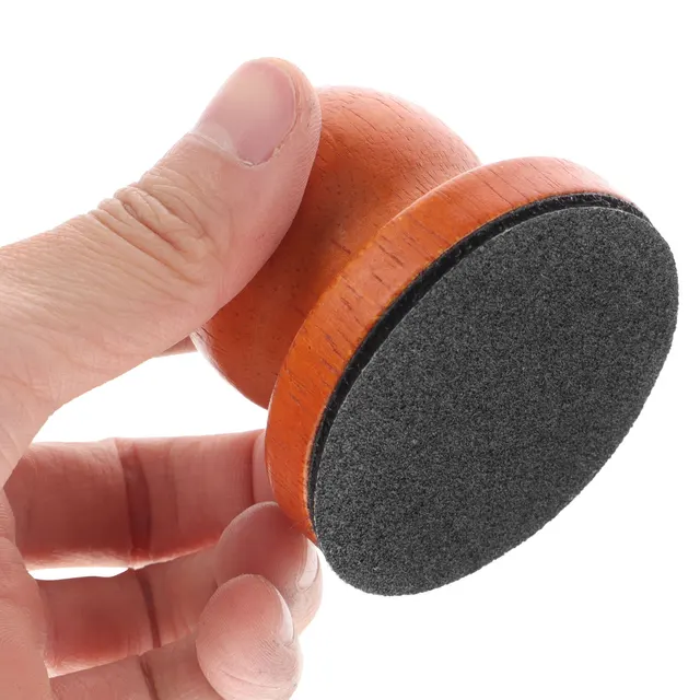 1Set Detachable Pet Nail File Wooden Handle Dog Grinding Tool Round Shape for Comfortable Trimming Puppy Nail Care Kit 6