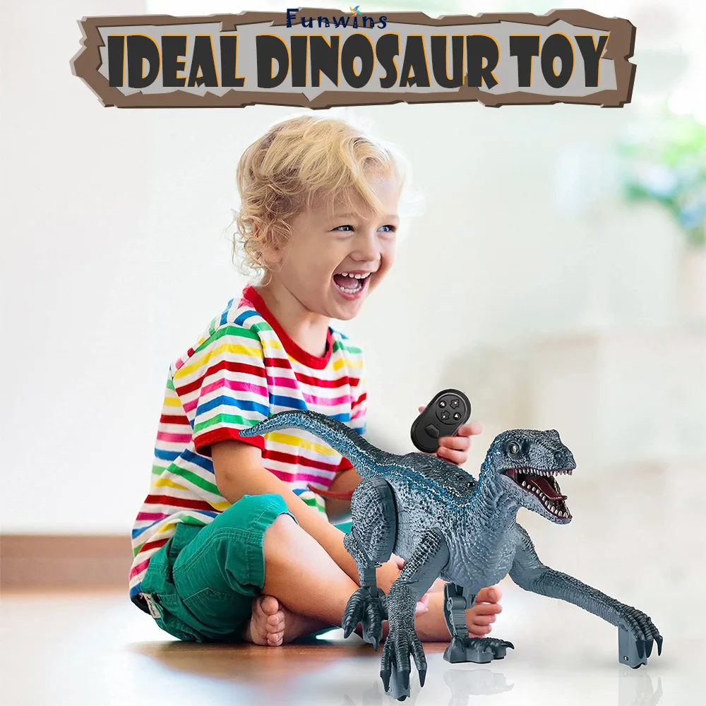 Walking and Roaring Dinosaur Remote Control Electronic Robots Toy,  Toys Dinosaurs with Light and Sound,Ideal GIfts 5