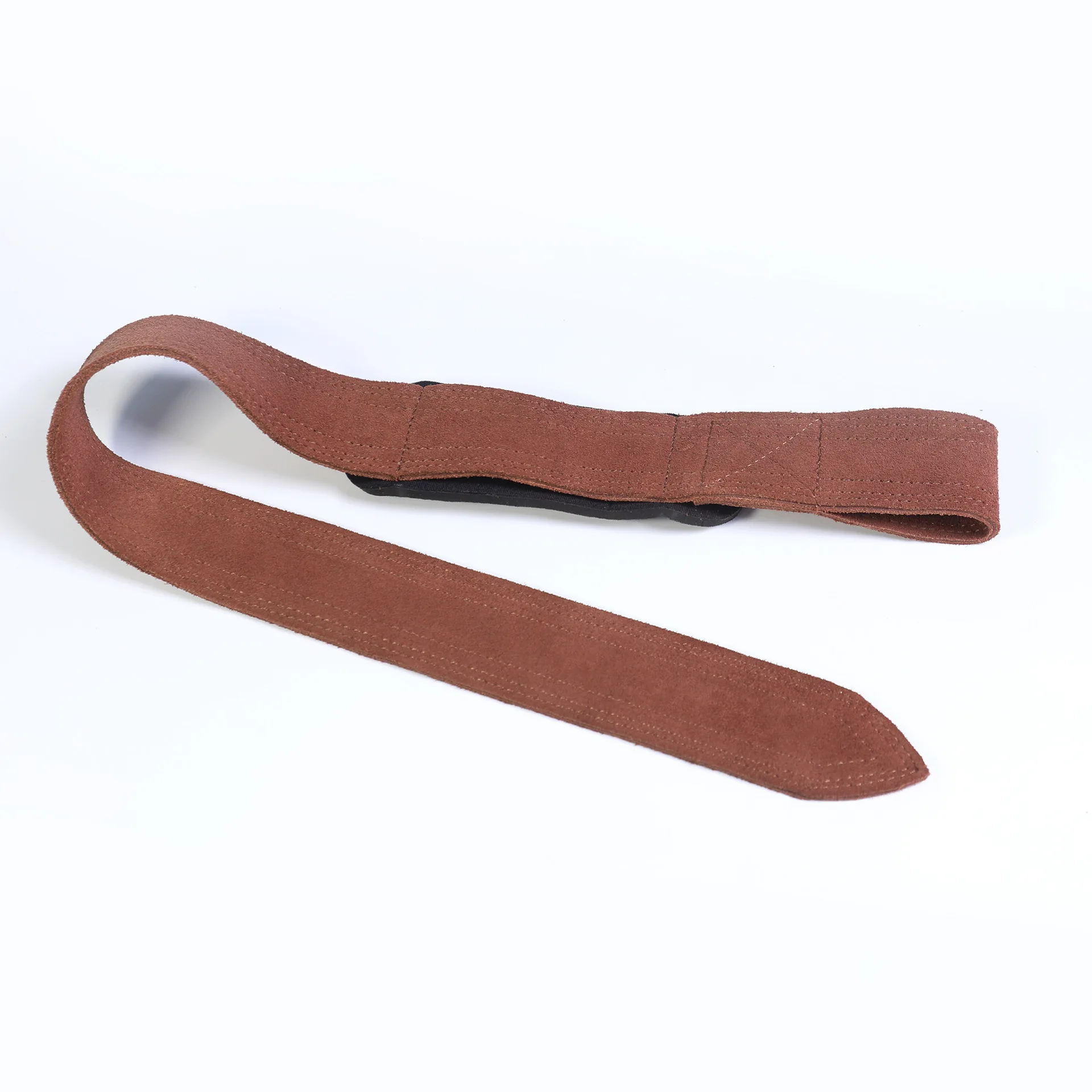 Leather Weight Lifting Wrist Straps Pull-ups Bands Fitness Bodybuilding Training Gym Lifting Straps with Non Slip Cowhide Grip 4