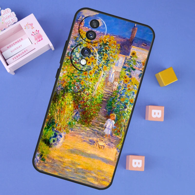 Claude Monet Garden Lotus Bridge Decorative Phone Case Cover