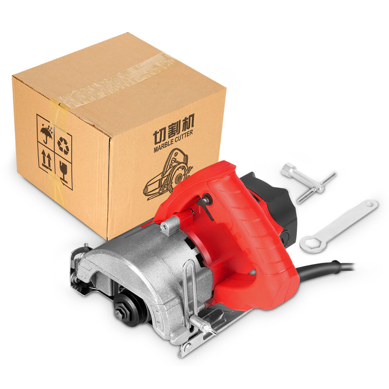 Ceramic tile cutting machine small portable wood stone cutting machine electric slotting hydropower marble chainsaw