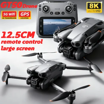 Drone FPV GT50 4K Originale con Fotocamera, 183g, Senza Registrazione, Motore Brushless, Schermo da 4.3'', EIS Anti-Shake, Quadricottero RC 2.4GHz