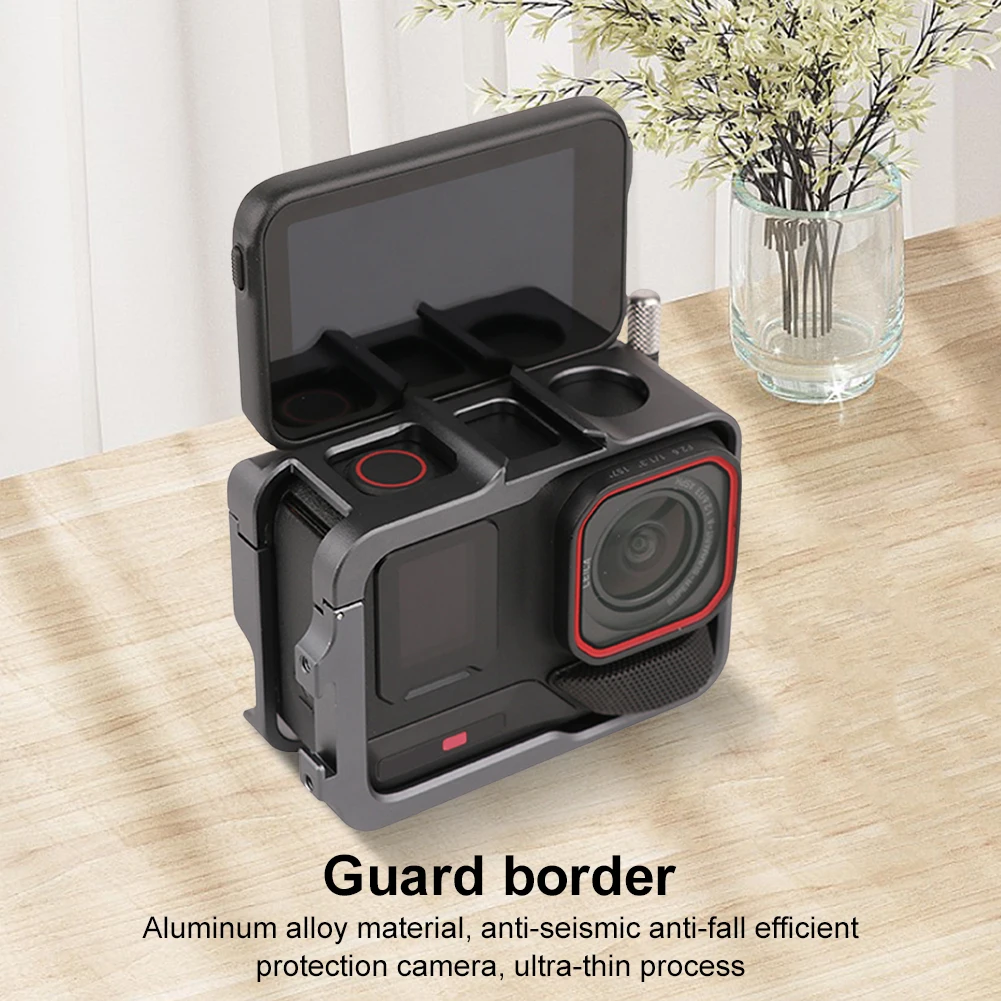 Aluminum Frame Cage Metal Cage Protective Frame Camera Cage for Insta360 Ace Pro 2 for Insta360 Ace/Insta360 Ace Pro