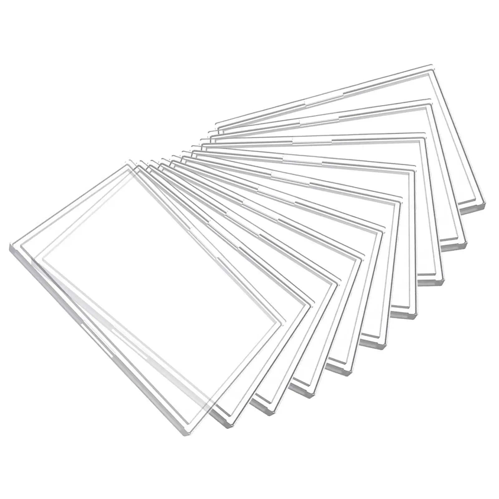 

10x Acrylic Card Sleeves Collections for Board Games Card 6.9cmx9.5cm/2.72inchx3.74inch Thicken Material Card Protective Case