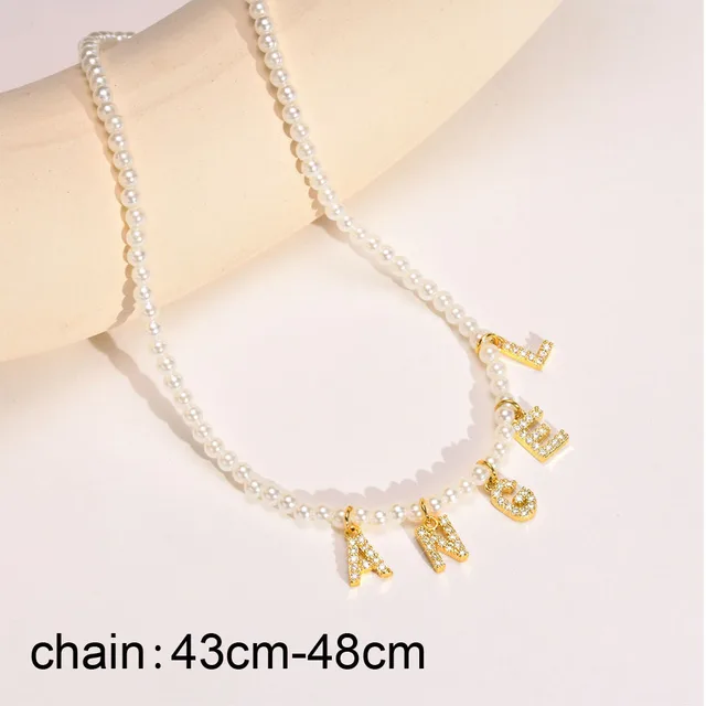 Collier personnalisé en acier inoxydable pour femme, pendentif lettre Alpahbet, nom initial, déclaration de collier, cadeau de breloques