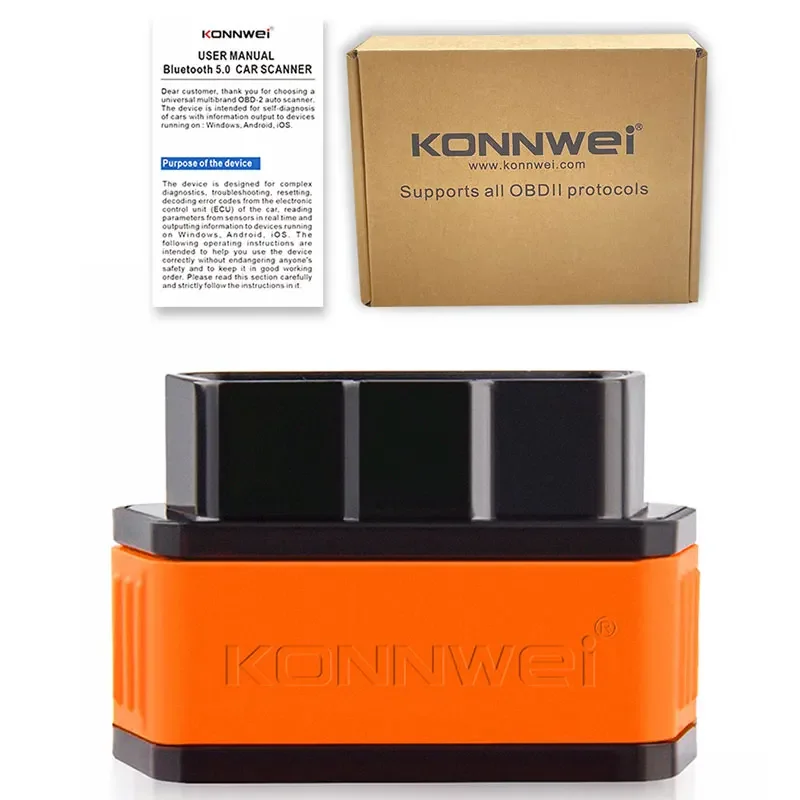 New KONNWEI KW903 OBD2 Scanner For Android iOS ELM327 V1 5 Bluetooth 5.0 Car Diagnostics Tools ELM 327 OBDII Code Readers 4