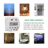 Gaqqee 1 Second Interval 12V 24V 110V 220V Digital LED Timer Switch 7 Days Weekly Programmable Time Relay Programmer CN101S 2