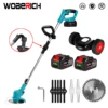 Electric Lawn Mower Cordless Grass Trimmer Length Adjustable Foldable Cutter Household Garden Tools For Makita 18V Battery 1