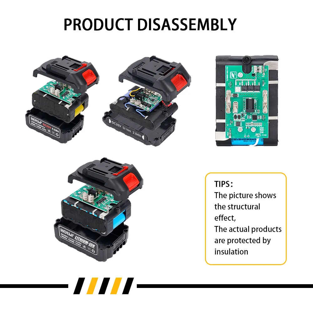 Rechargeable Lithium Battery Series 18V/21V Charger For Cordless Drill/Saw/Screwdriver/Wrench/Angle Grinder Brushless Power Tool