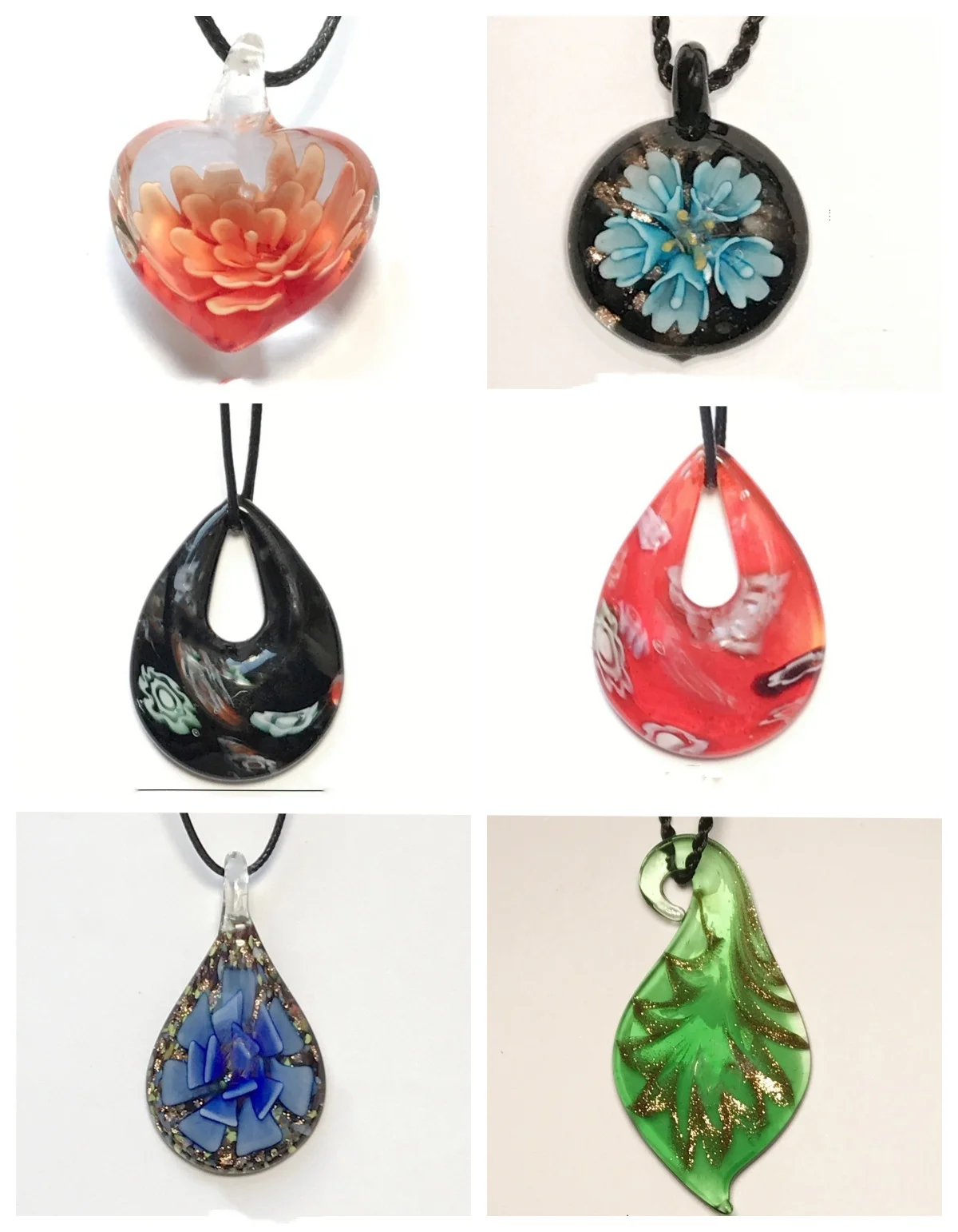 Collier Verre De Murano - Pièce Unique Artisanale, Bijou Fait Main