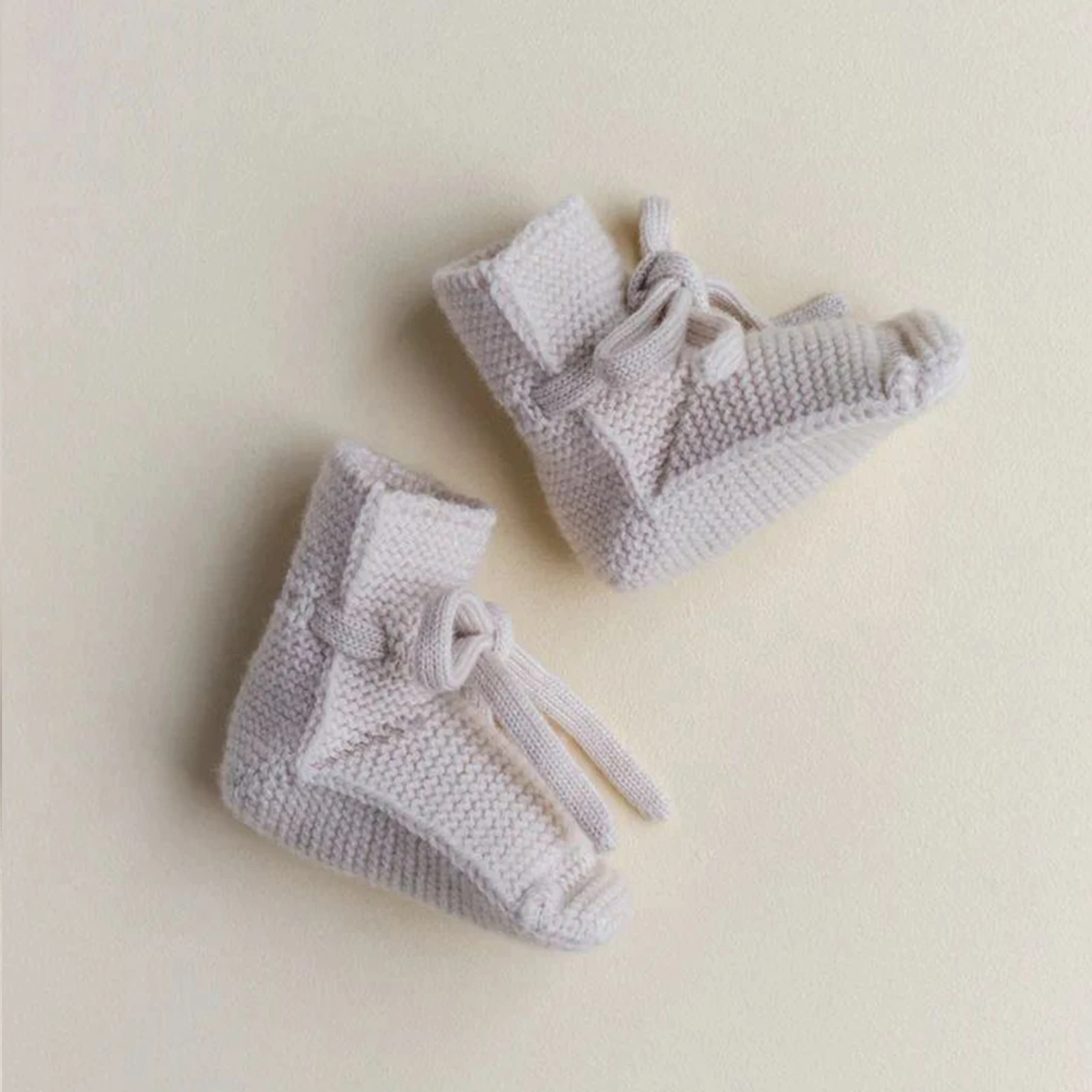 Description Picture 5 of itemCute Infant Baby Booties Autumn Winter Knit Merino Wool Warm Baby Socks