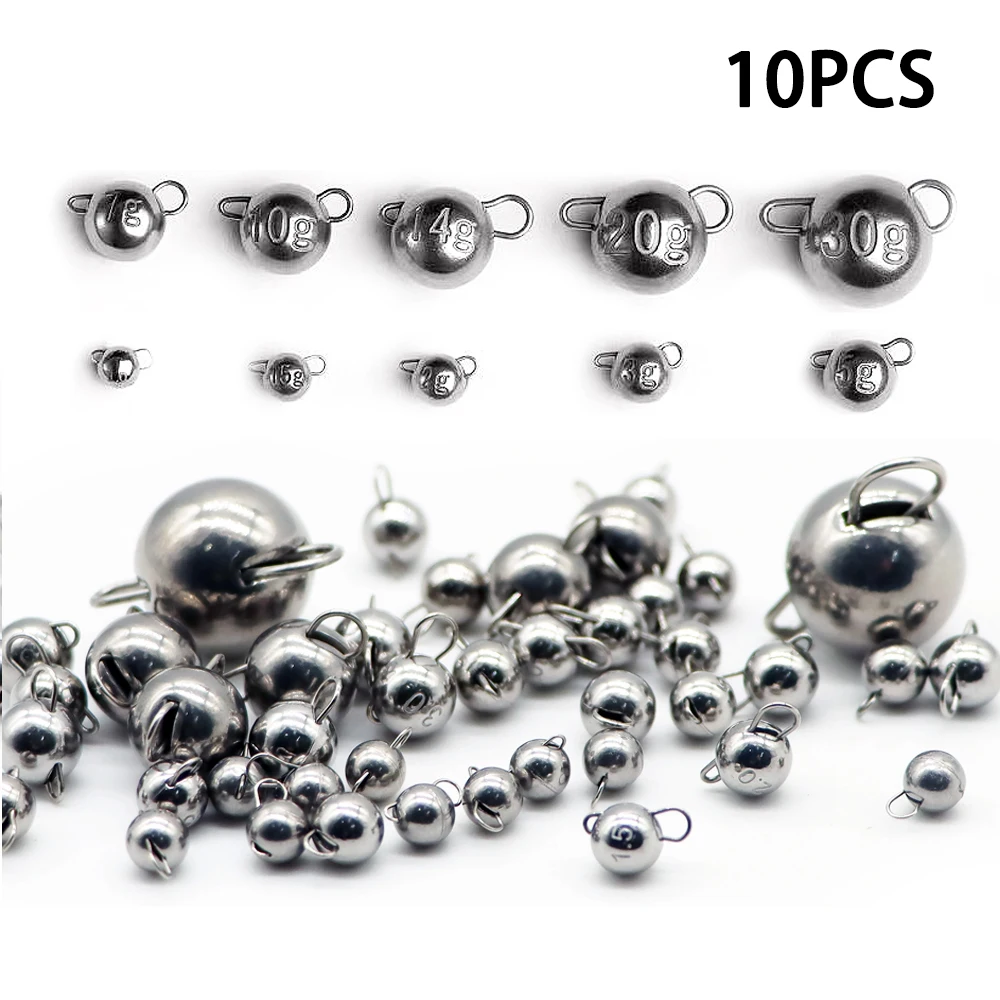 

10PCS Fishing Tackle Tungsten Jig Cheburashka Wolfram Drop Shot Weights Sinkers TUNGSTEN CHEBURASHKA SINKER Weight
