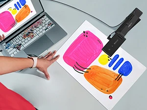VIISAN VS5 Document Camera for Teachers – 2K USB Visualizer with Mic, LED, Autofocus, A3 Size, for Windows/macOS/ChromeOS