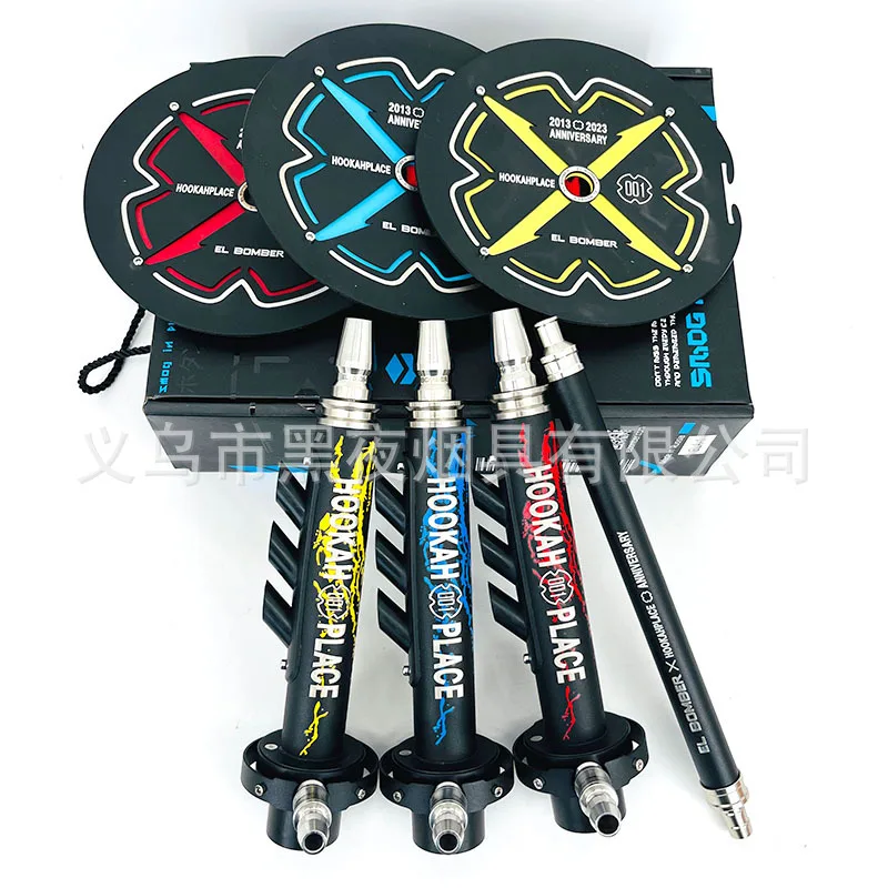 

Набор для курения el bomber из нержавеющей стали, Подарочная коробка ограниченного выпуска 001 мест, арабский кальян без бутылки