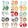 Cute Multifunctional Changable Cartoon Cervical Fluffy Pillows U Shaped Travel Pillow Penguin Whale Protection Neck 6
