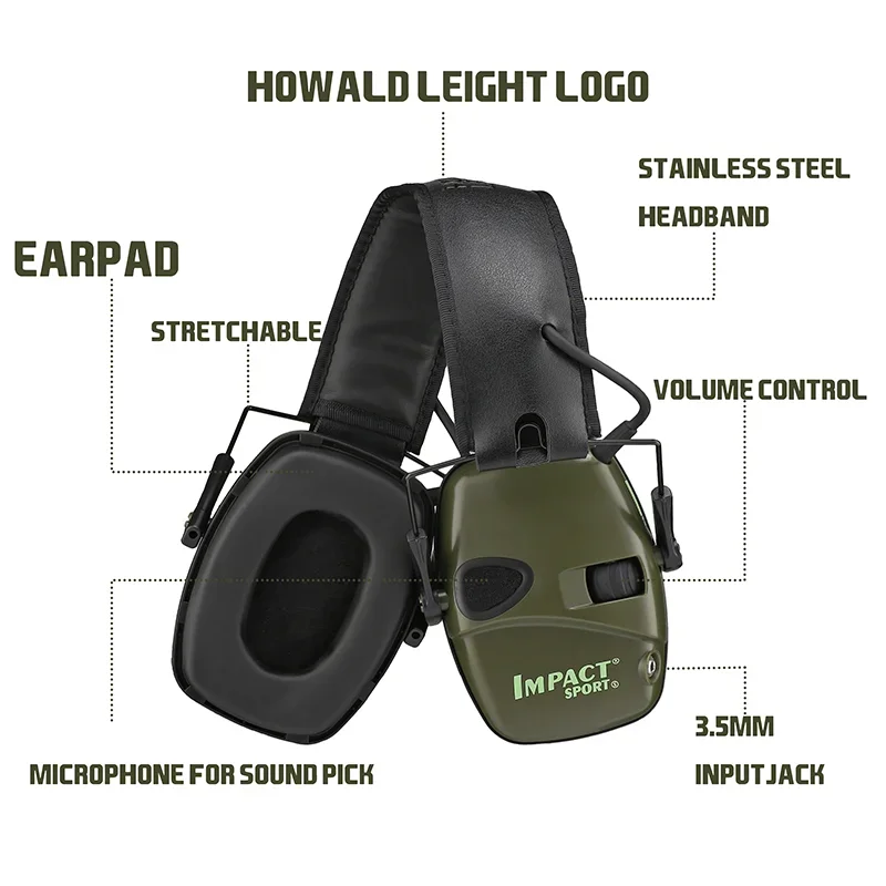 Electronic Earmuffs Tactical Headset Noise Cancelling Headphones Original Tactical Electronic Shooting Earmuff Outdoor Sports