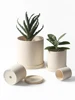Ceramic Flower Pot Biscuit with Holes Vase Cultivation Succulent Plants Outdoor Garden Plant 3