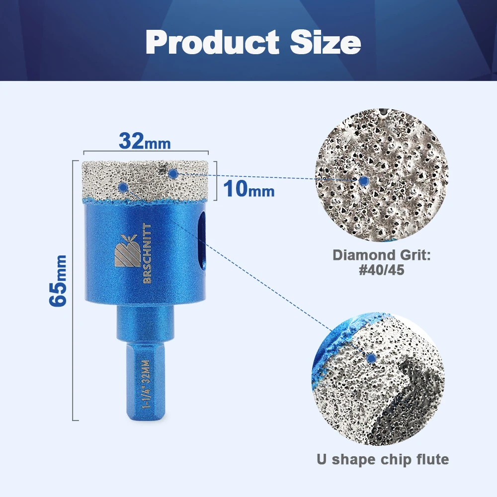 32mm HEX Shank
