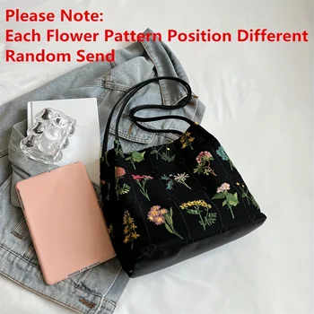 حقيبة كتف زهرية جمالية جديدة، حقيبة حمل مطرزة عصرية، حقيبة يد على الطراز العرقي للنساء للاستخدام اليومي أثناء السفر وحفلات المواعدة 3