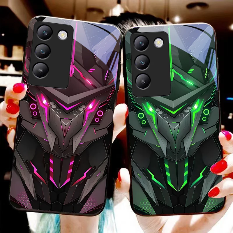 Enhanced Black Tempered Glass Phone Case by Creative Mech