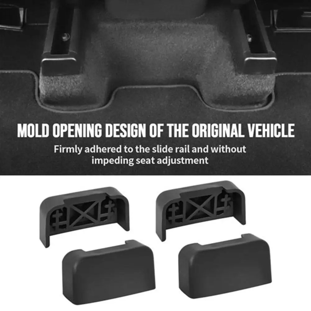 TPE Rubber Car Interior Accessory Plug for Rear Seat Slide Rail Protection