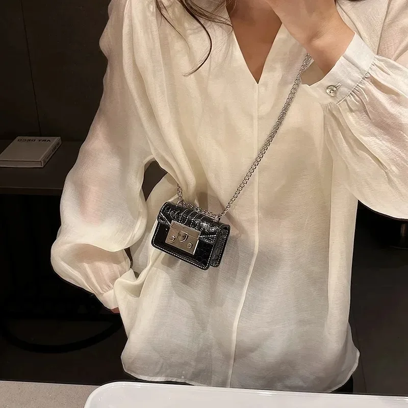 Mini Crossbody Bags for Women Designer Bags Luxury Chain Shoulder Coin Mini Purse Elegant Small Square Box Lipstick Bag