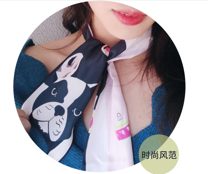 Hot Scarves Three-dimensional Animal Silk Scarf Tiger Cat Dog Parent-child Scarf Unique Design Collocation Bag