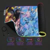 Cute E-eevees LED Light RGB Keyboard Cover Desk-mat Colorful Surface Multi-size World PC Gamer Luminous Mouse Pad 5