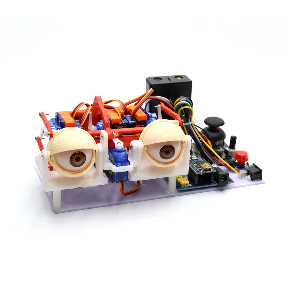 Animatronic szemét DIY készlet számára arduino bionic Gépember SG90 servo Botkormány  vezérlő Kocsány Nevelési toys készítő nyitva Szülőok Tervezet