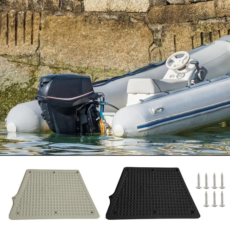 

Engine Bracket Pad Engine Mounting Pad For Outboard Grid Design Trapezoidal PVC Pad Rust Resistant Transom Plate For Inflatable