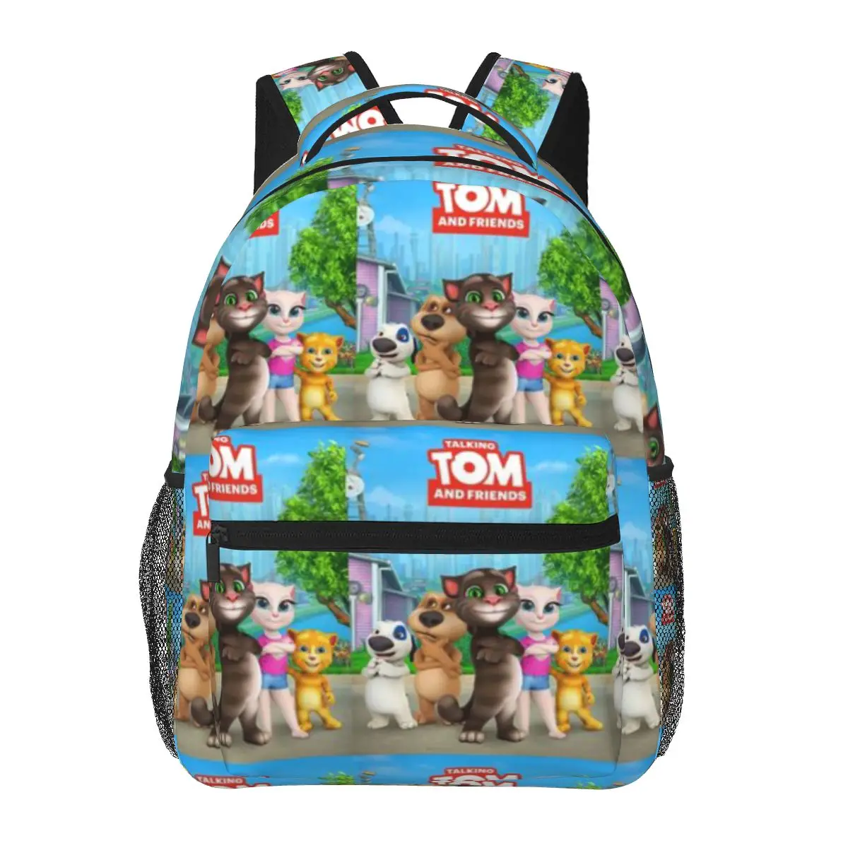 Copia Del Mio Tom E 2 Amici Che Parlano Di Uno Zaino Casual