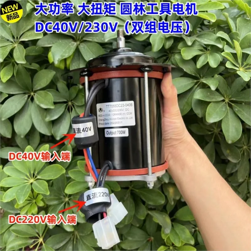 

High power garden tools motor generator DC40V/230V double group voltage 700W DC motor large torque
