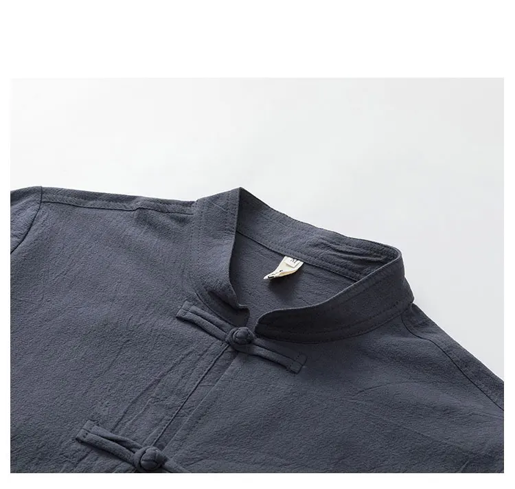 Men's Chinese Style Shirts Traditional Kung Fu Tai Chi Cotton And Linen Tang Suit Uniform Shirt And Blouses Jacket Clothing