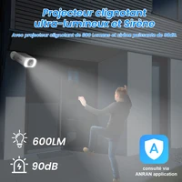 ANRAN Caméra Solaire, Caméra WiFi 2.4G, Caméras de Sécurité 2K pour la Protection de la Maison, Caméra avec Panneau Solaire et Batterie, Détection Humaine PIR, Alarme locale, Compatible Alexa, Couleur Vision Nocturne 3