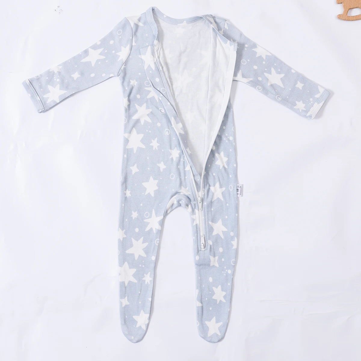 HappyFlute New Print Soft Bamboo Cotton Jumpsuit Footbinding Baby Romper Spring and Autumn Baby Boy&Girls Newborn Clothings 5