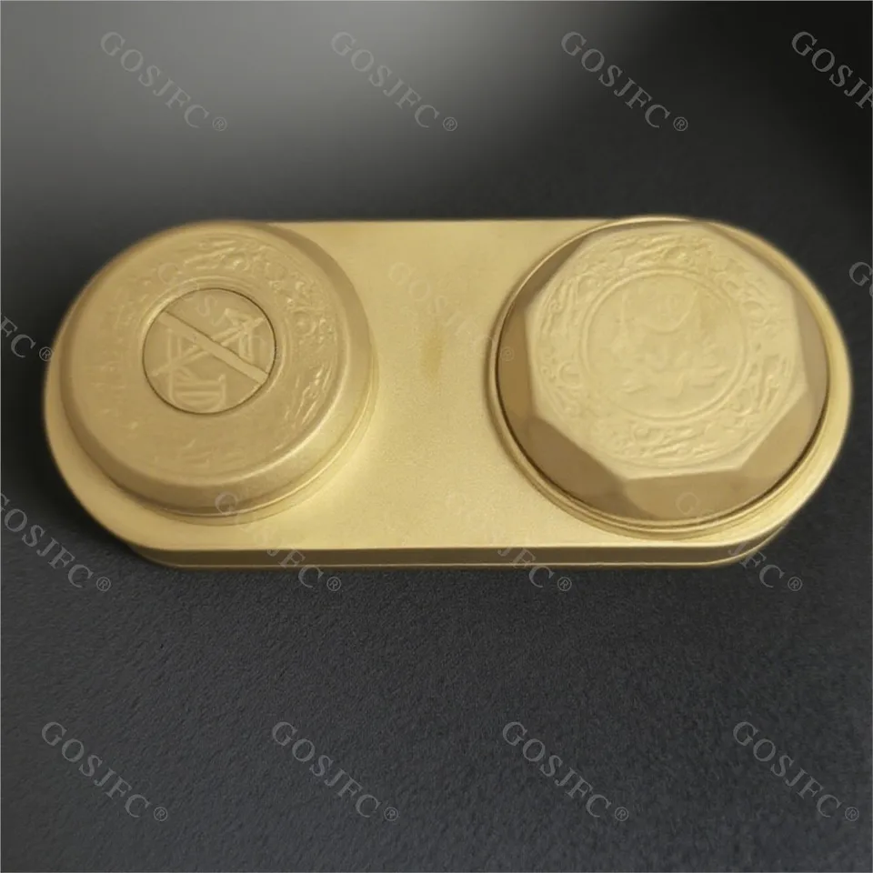 ZDEDCダブルホイールチューニングフォークストームチタンフィジェット