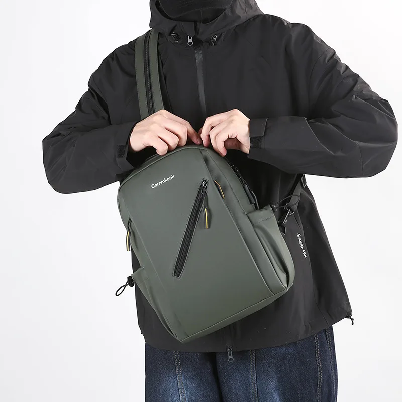 Men's New Style Chest Bag Urban Commuter Backpack Lightweight Travel Shoulder Bag for Daily Use