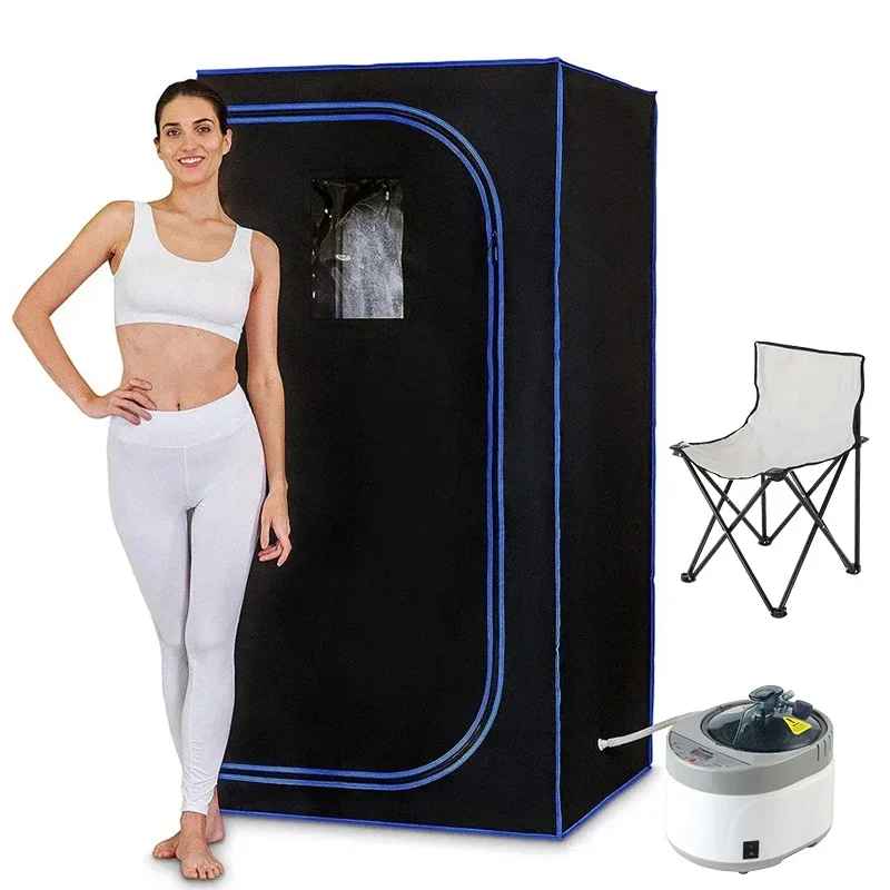 Full Size Personal Steam Sauna Set for Home, Portable 1 Person Full Body Steam Spa for Relaxation, Detox Therapy 2