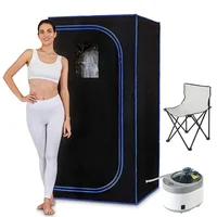 Full Size Personal Steam Sauna Set for Home, Portable 1 Person Full Body Steam Spa for Relaxation, Detox Therapy 2