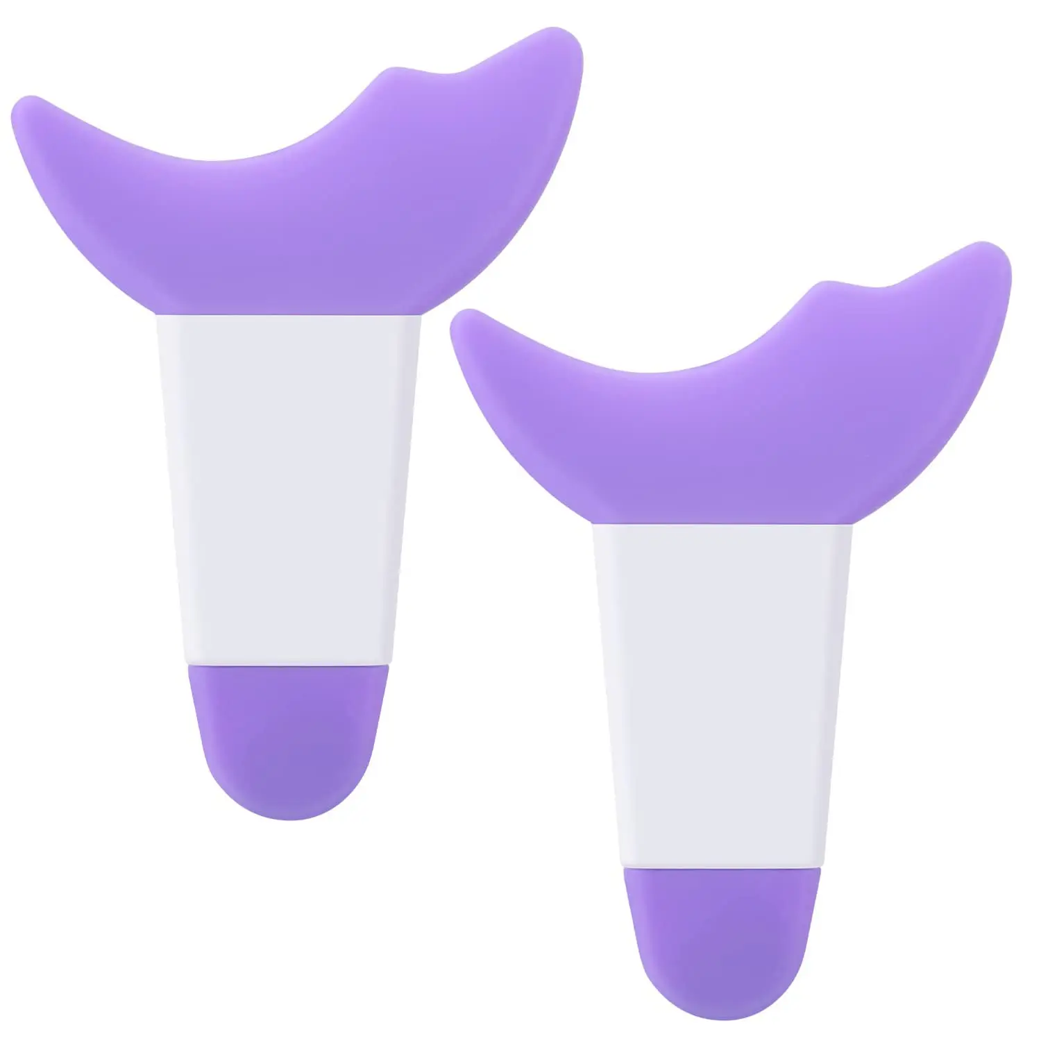

2PCS Mascara Eyelash Shield Applicator Guard Tool Multifunction Eyeliner Eyeshadow Auxiliary Guard Pads Silicone Eye Stencil