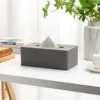 Light Luxury Paper Box Nordic Creative Leather Tissue Box Rose Gold Decoration Hotel Living Room Restaurant Home Paper Box 3